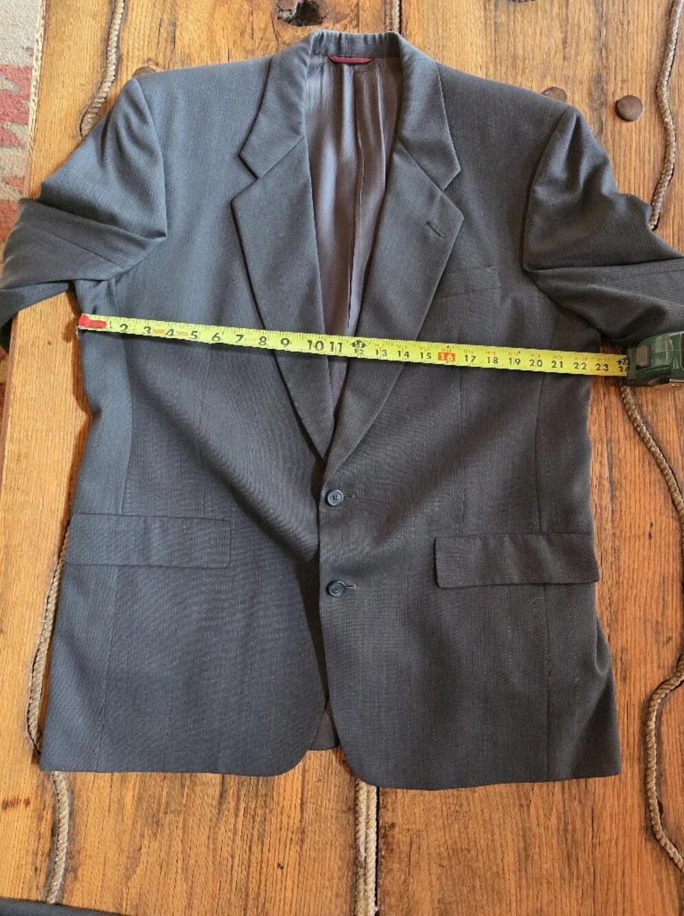 Hart Schaffner Marx Men's Dark Gray Two-Piece Suit 44
